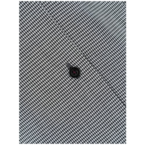 фото Рубашка мужская длинный рукав greg 313/131/4809/z/b/1p, полуприталенный силуэт / regular fit, цвет серый, рост 174-184, размер ворота 44