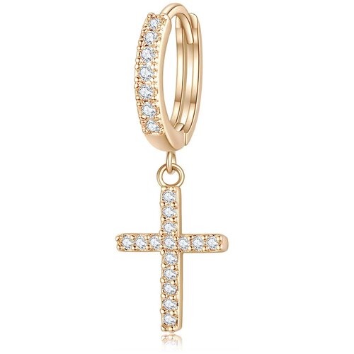 Моносерьга Крестик