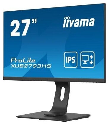 Монитор Iiyama 27 ProLite XUB2793HS-B4 черный IPS LED 4ms 169 HDMI DisplayPort MM Mat HAS Pivot 1