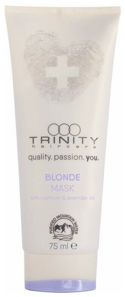 Trinity Care Essentials Blonde Mask - Тринити Кейр Эссешлс Блонд Маска для окрашенных и осветленных волос, 75 мл -