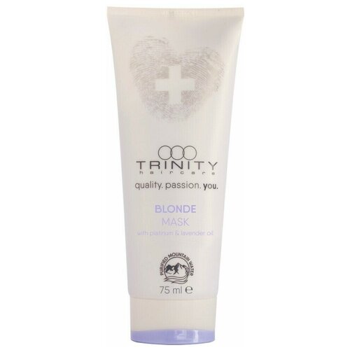 Trinity Care Essentials Blonde Mask - Тринити Кейр Эссешлс Блонд Маска для окрашенных и осветленных волос, 75 мл -