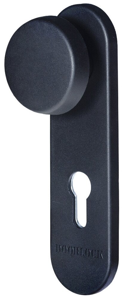 Ручка дверная противопожарная DOORLOCK V S38KP-KNOB/F PZ72, черная - фотография № 1