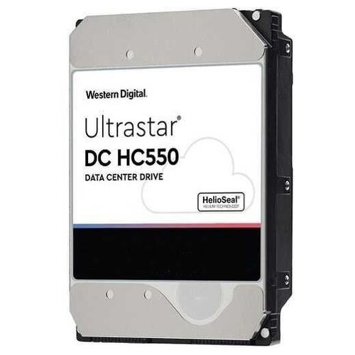 Жесткий диск WD Original SAS 3.0 16Tb 0F38357 WUH721816AL5204 Ultrastar DC HC550 (7200rpm) 512Mb 3.5 жесткий диск western digital 3 5 ultrastar dc hc550 16tb sas 7200rpm wuh721816al4204 0f38327