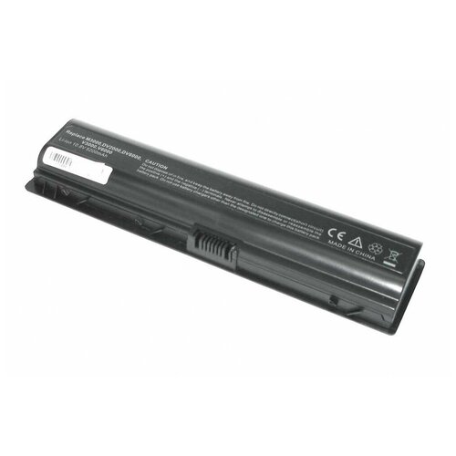 Аккумулятор (Батарея) для ноутбука HP Pavilion DV2000, DV6000 (HSTNN-DB42) 5200mAh REPLACEMENT черная аккумуляторная батарея для ноутбука hp mini 110 hstnn cb0d 5200mah oem черная