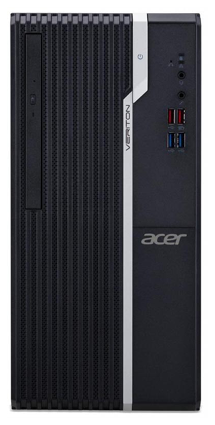 Компьютер ACER Veriton S2680G i3-10105/8GB DDR4 2666/256GB SSD M.2/Intel UHD 630/DVD-RW/USB KB &Mouse/NoO Black