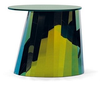 Столик в стиле Pli Side Table by ClassiCon (Зеленый низкий 530*470 мм)