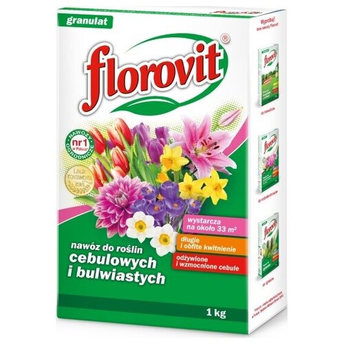 Удобрение гранулированное FLOROVIT , для луковичных растений, 1кг карбамид гранулированное удобрение 1кг