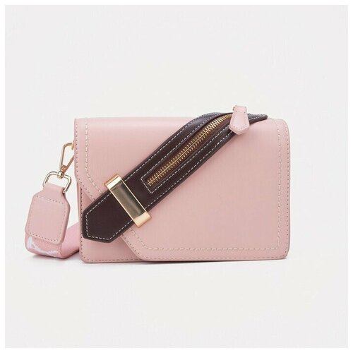 фото Сумка-мессенджер на молнии, цвет розовый нет бренда