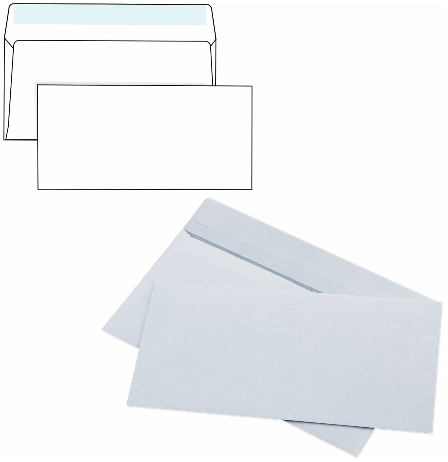 фото Конверты для CD/DVD (125х125 мм) без окна, бумажные, клей декстрин, комплект 25 шт, 201060.25