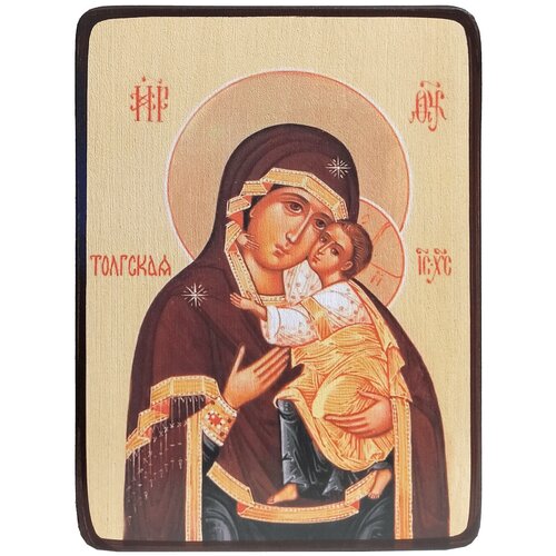 Икона Толгская Божией Матери, размер 6 х 9 см