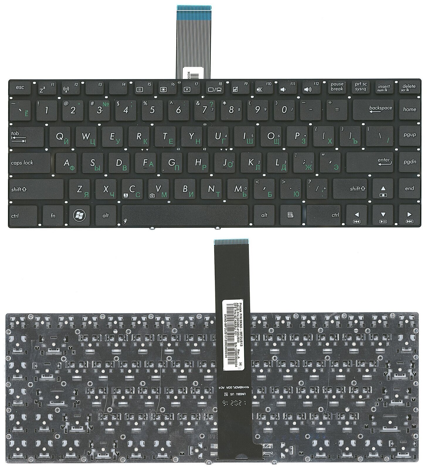 Клавиатура для ноутбука Asus 0KN0-LD1RU01 русская черная версия 2 2010₽