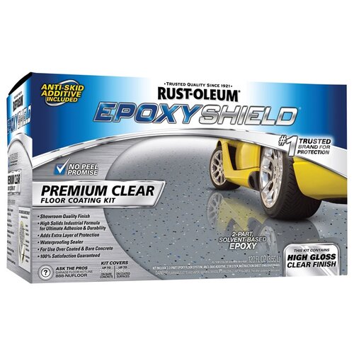 Rust-Oleum Epoxy Shield Premium Clear Coating набор глянцевая прозрачный 3.9 л