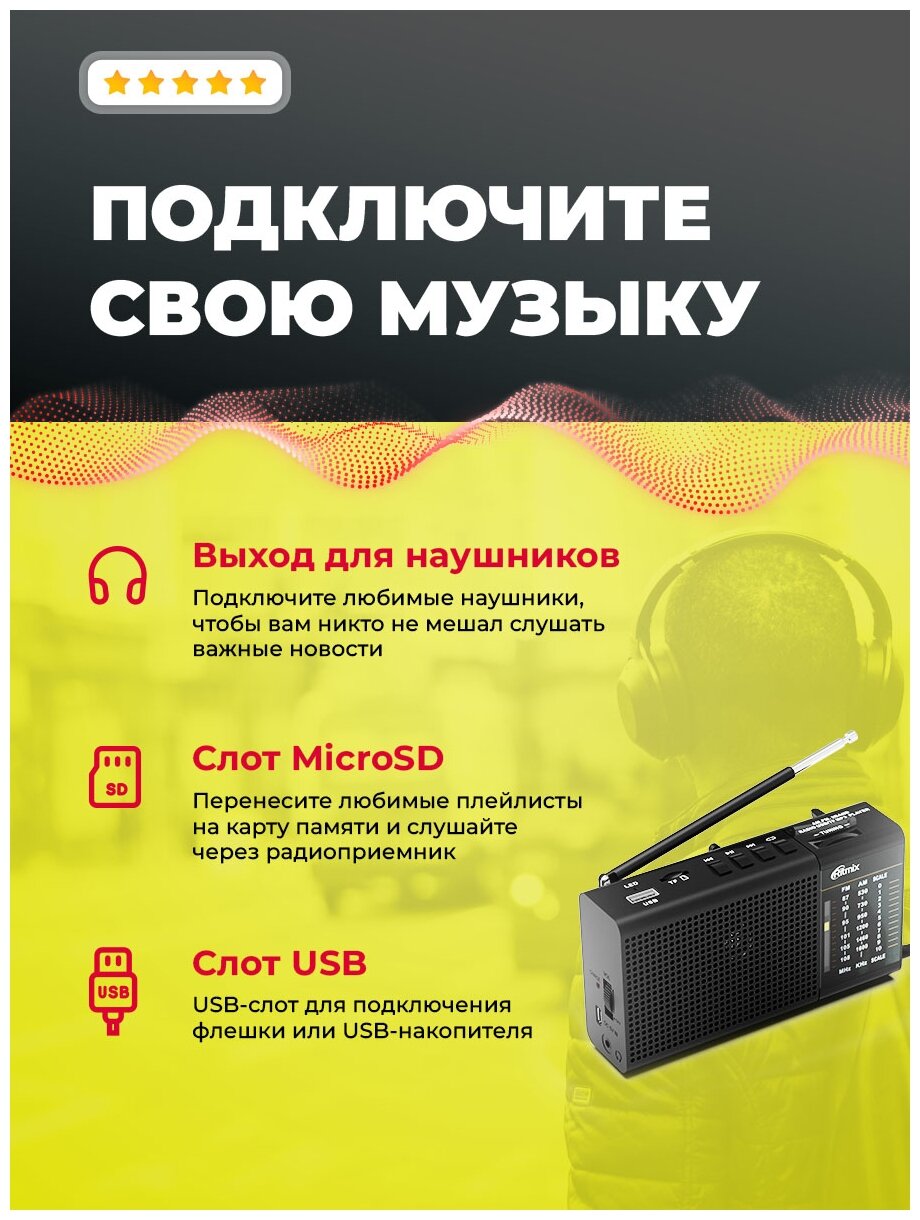 Радиоприемник Ritmix RPR-155