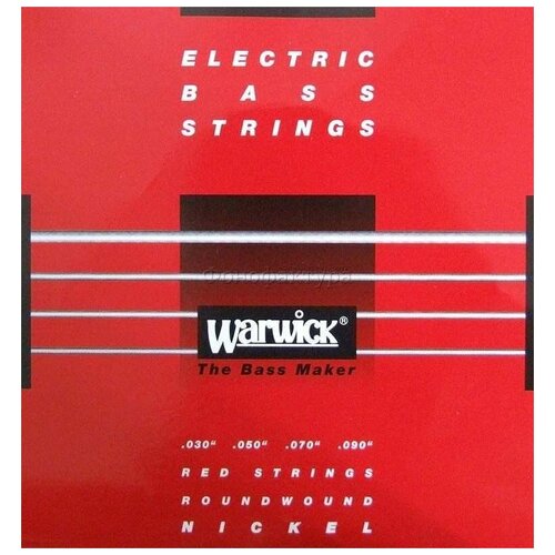 Warwick 46220 EL 4 Red Label струны для бас-гитары 30-90, никель