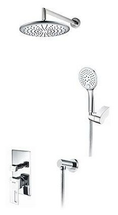 Встраиваемый комплект для душа с верхней душевой насадкой и лейкой Wasserkraft A14130.