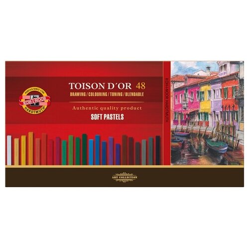 KOH-I-NOOR Пастель сухая Toison d'Or 48 цветов (8586) разноцветный