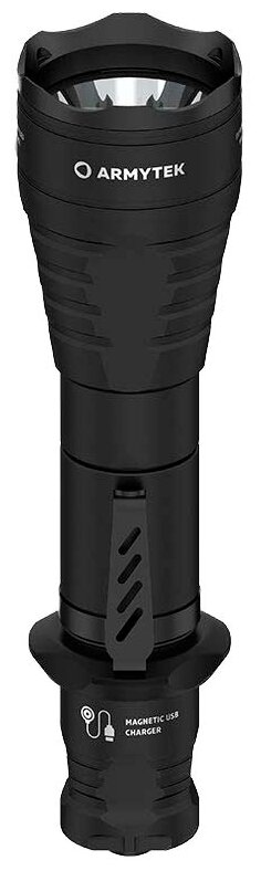 Универсальный фонарь ARMYTEK Predator Pro Magnet USB, черный / белый [f07301c] - фото №14
