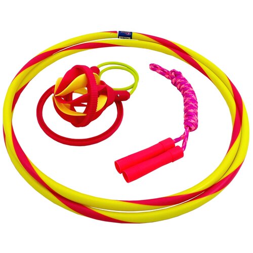 Игровой набор Wham-O Хулахуп, скакалка, скиппер, 81801 желтый/розовый/голубой/красный/зеленый