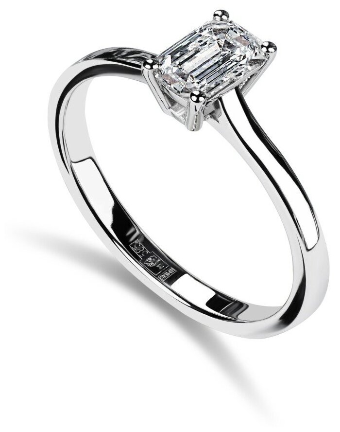 Кольцо помолвочное IMAGIC белое золото, 585 проба, родирование ...