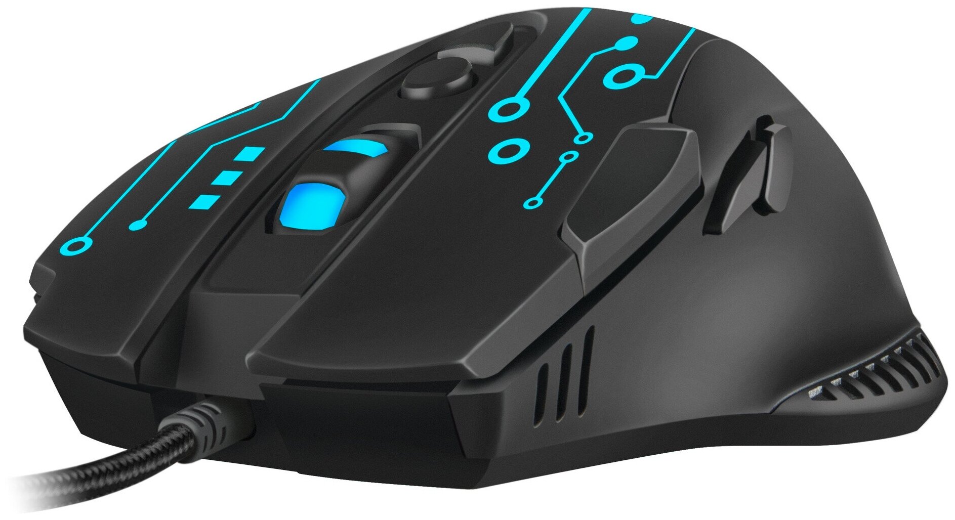 Игровая мышь RX-G715 71кл бесш кл 1200-3200 DPI SoftTouch подсветка игров упак