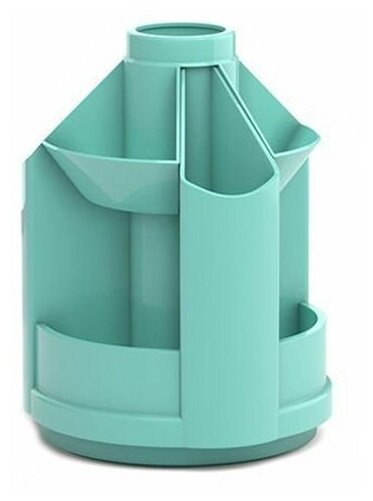 Настольный набор пластиковый вращающийся Erich Krause Mini Desk Pastel (8 предметов) мятный (53690)