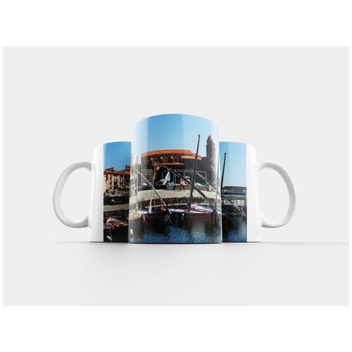 фото Кружка "collioure, лодки, море" 320 мл lotsprints