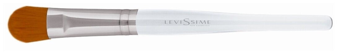 LevisSime Кисть закругленная белая пластассовая ручка, рыжий искуственный ворс длтна 165 мм (LevisSime, ) - фото №3