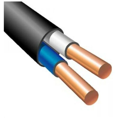 Кабель ВВГ-Пнг(А) 2х2.5 ок (N) 0.66кВ (бухта 100м) (м) Кабэкс, кабэкс ТХМ00136970 (1 упак)