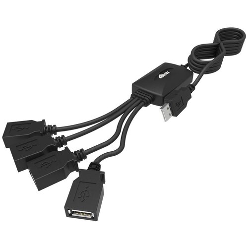 Хабы и картридеры RITMIX CR-2405 black usb разветвитель с 1 штекера на 2 порта