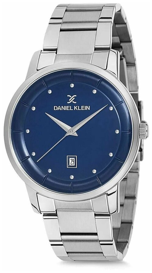Наручные часы Daniel Klein Daniel Klein 12170-4, серебряный, синий