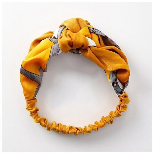Повязка-ободок для волос - Солнечный янтарь