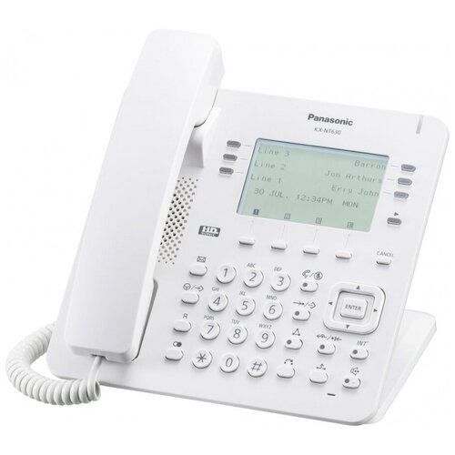 VoIP-телефон Panasonic KX-NT630RU белый