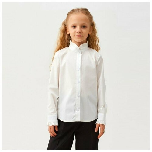 Школьная блуза Minaku, размер 36, белый