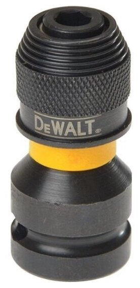 Держатель-переходник для бит Dewalt DT7508 [квадрат 1/2”F –> HEX 1/4”F, 72.5Нм, ударный]