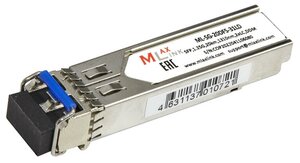 Модуль MlaxLink оптический двухволоконный SFP, 1.25Гб/с, 20км, 1310нм, 2xLC, DDM