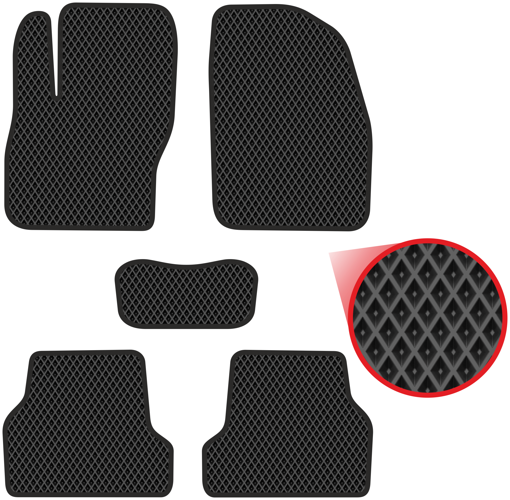 Автомобильные коврики EVA для Ford Focus II (2005-2011)