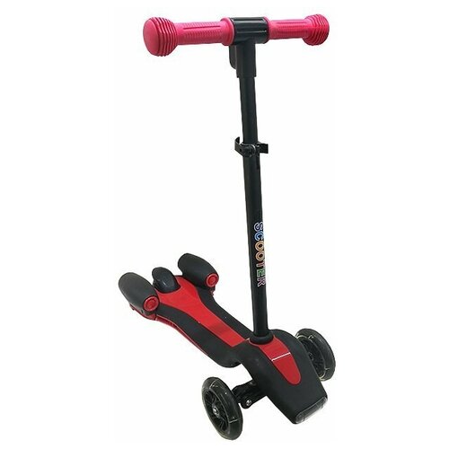 фото Самокат трехколесный кикборд, колеса свет, до 50кг, с дымом, звук 141-184р самокат кнр5