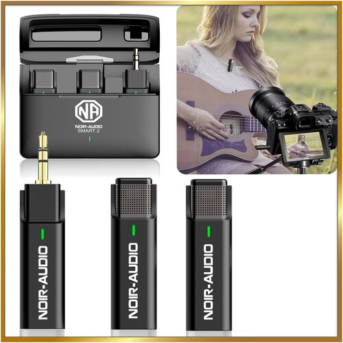 Двойной беспроводной петличный микрофон NOIR-audio Smart 2 Jack 35 DUOS с разъемом Jack 35 мм 814300₽