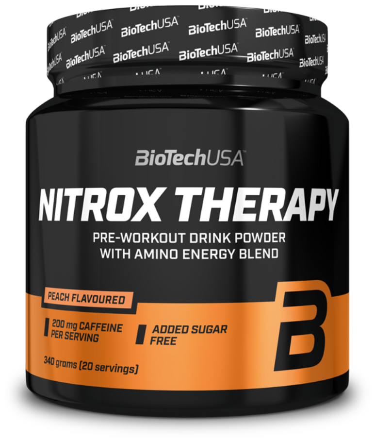 Предтренировочный комплекс BioTechUSA Nitrox Therapy, персик, 340 гр.