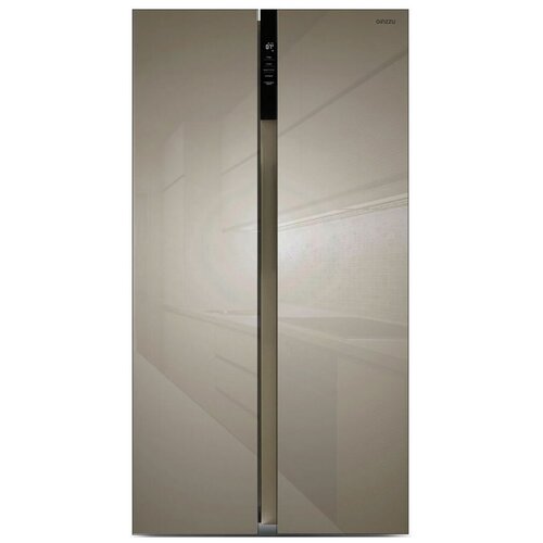 Холодильник Side by Side Ginzzu NFI-5212 золотистое стекло