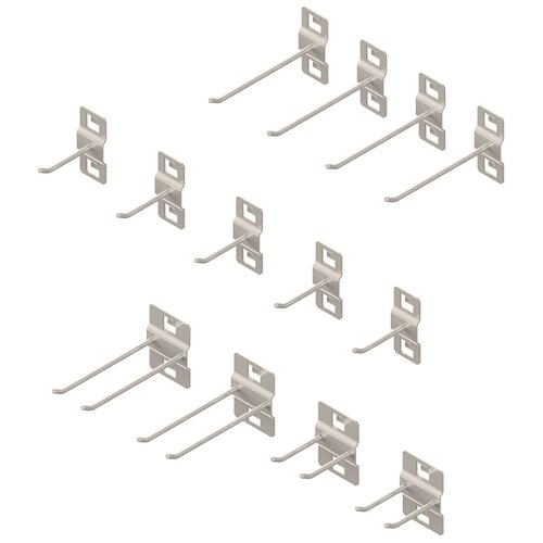 Крючки для панели перфорированной Home Space; (13 крючков) Ral 9001 Кремово-белый