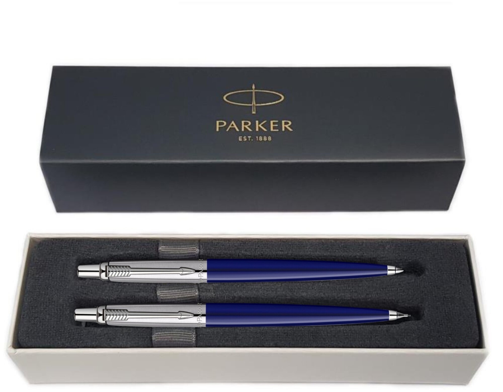Набор Parker Jotter Core KB61: шариковая ручка и механический карандаш, Blue CT KB60BLUE