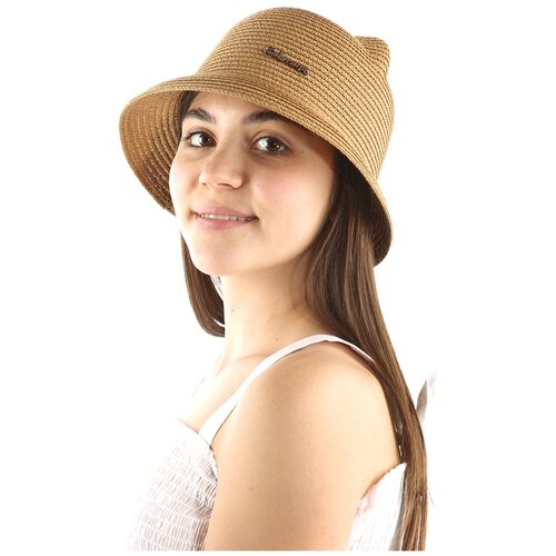 берет solorana для девочки р52 светло коричневый Шляпа Solorana, размер L(52-54), коричневый
