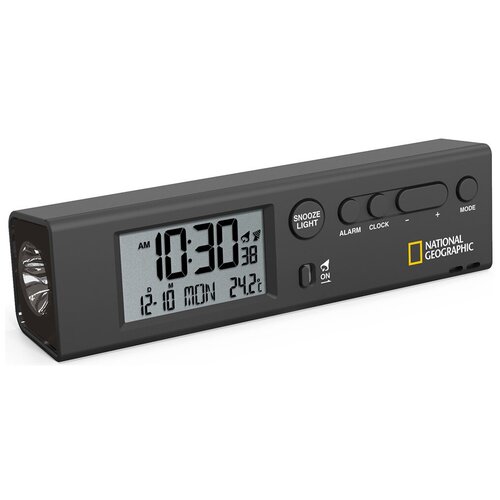 Часы Bresser National Geographic World Time с термометром и фонариком проекционные часы с будильником ds 8590l часы электронные с подсветкой показатель температуры