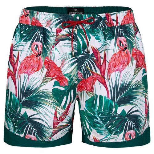 Мужские шорты для плавания белые с зеленым принтом DOREANSE 3822 L 48 2067₽