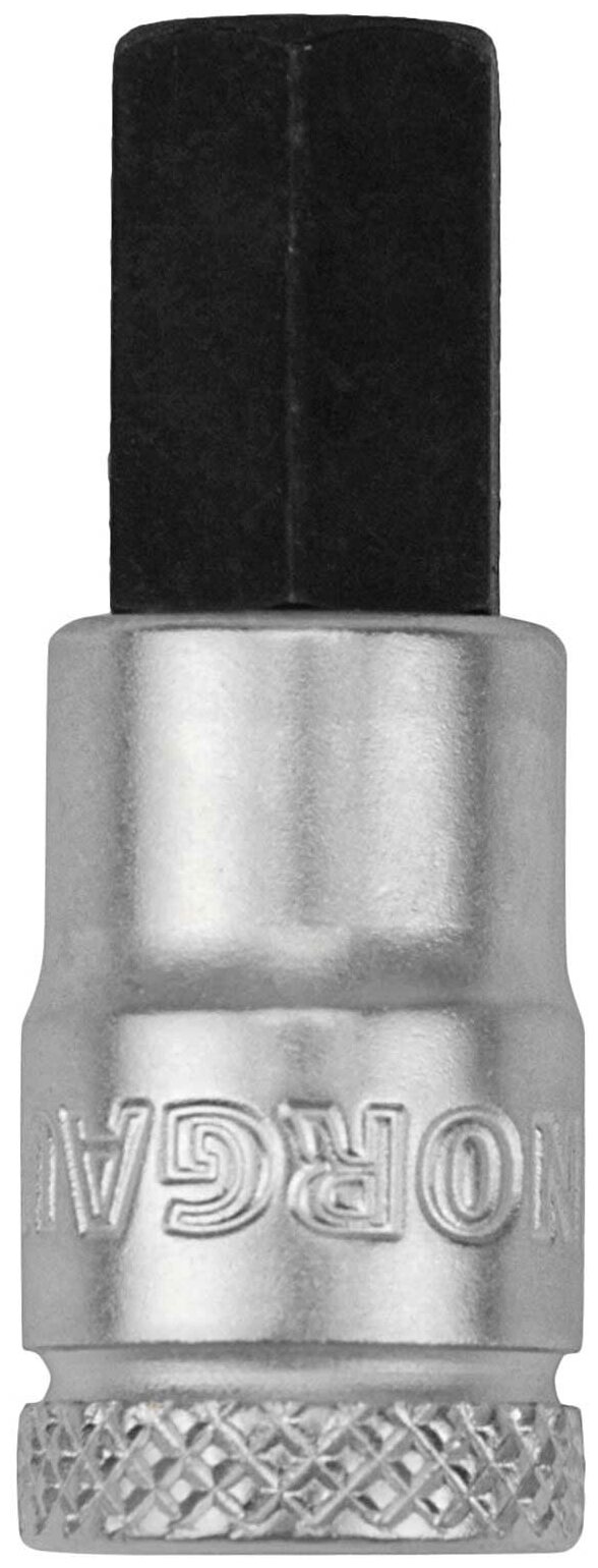 Головка торцевая 1/4" NORGAU Industrial 8 мм с шариковой фиксацией и шестигранной отверточной вставкой - фотография № 2