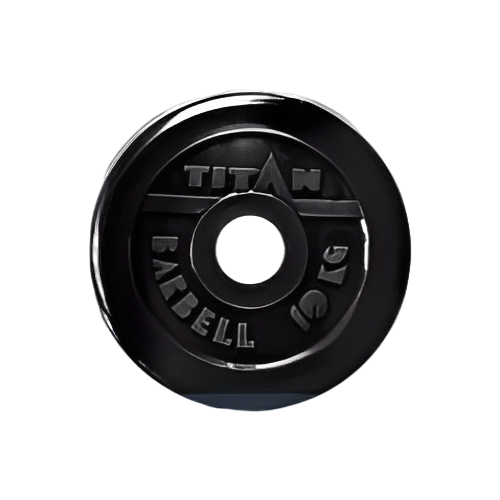 Диск обрезиненный титан 10 кг посадочный диаметр 51 мм