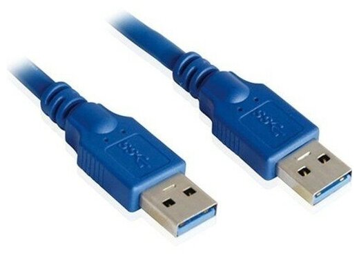 Кабель USB3.0 Am-Am Cablexpert CCP-USB3-AMAM-6 соединительный - 1.8 метра, синий