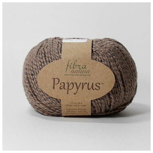 Пряжа для вязания Fibra natura papyrus 78% хлопок 22%шелк;50гр-120м