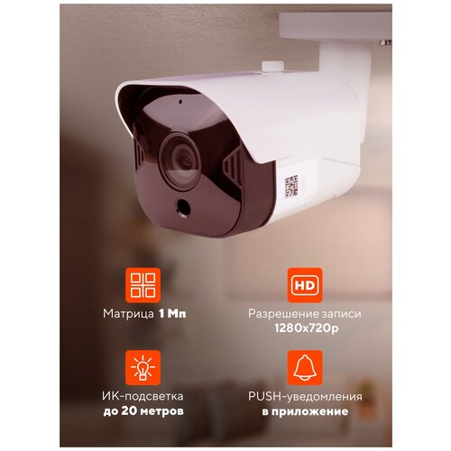 Умная камера видеонаблюдения WIFI IP 1Мп 720P Ps-Link TB10 306700₽